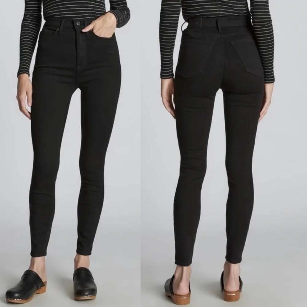 Everlane Way-High Skinny Jean in Black Size 29